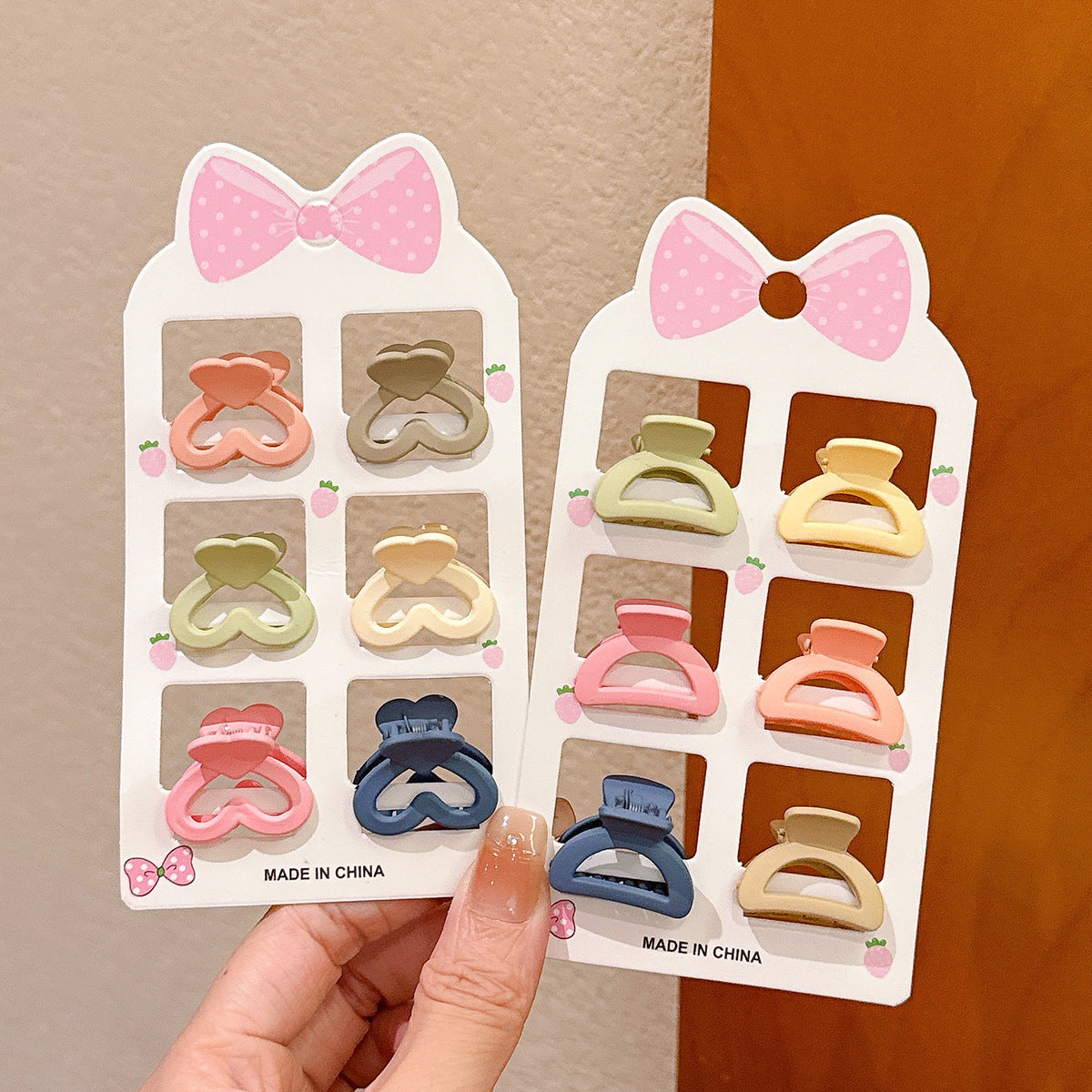 Macaron Color Mini Claw Clip Set